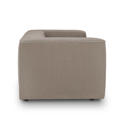 Großes modulares 3-Sitzer-Sofa 300x100 cm Luss taupe corduroy | MONONI