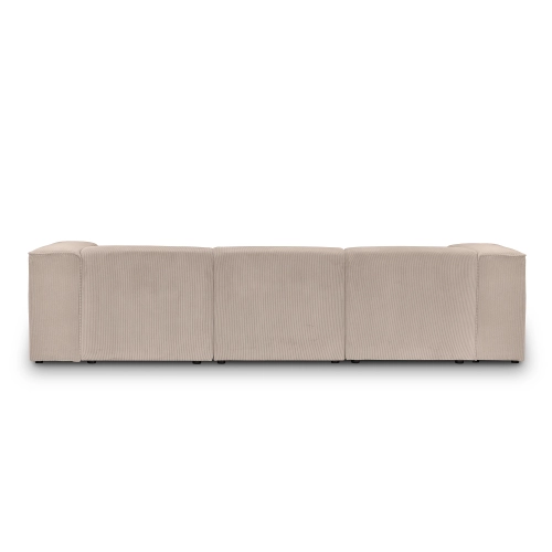 Großes modulares 3-Sitzer-Sofa 300x100cm Luss beige Kord I MONONI.PL