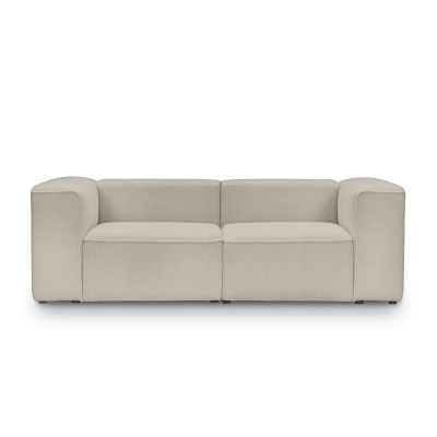 Modulares 2-Sitzer-Sofa 220x100 cm Luss hellbeige boucle I MONONI.PL