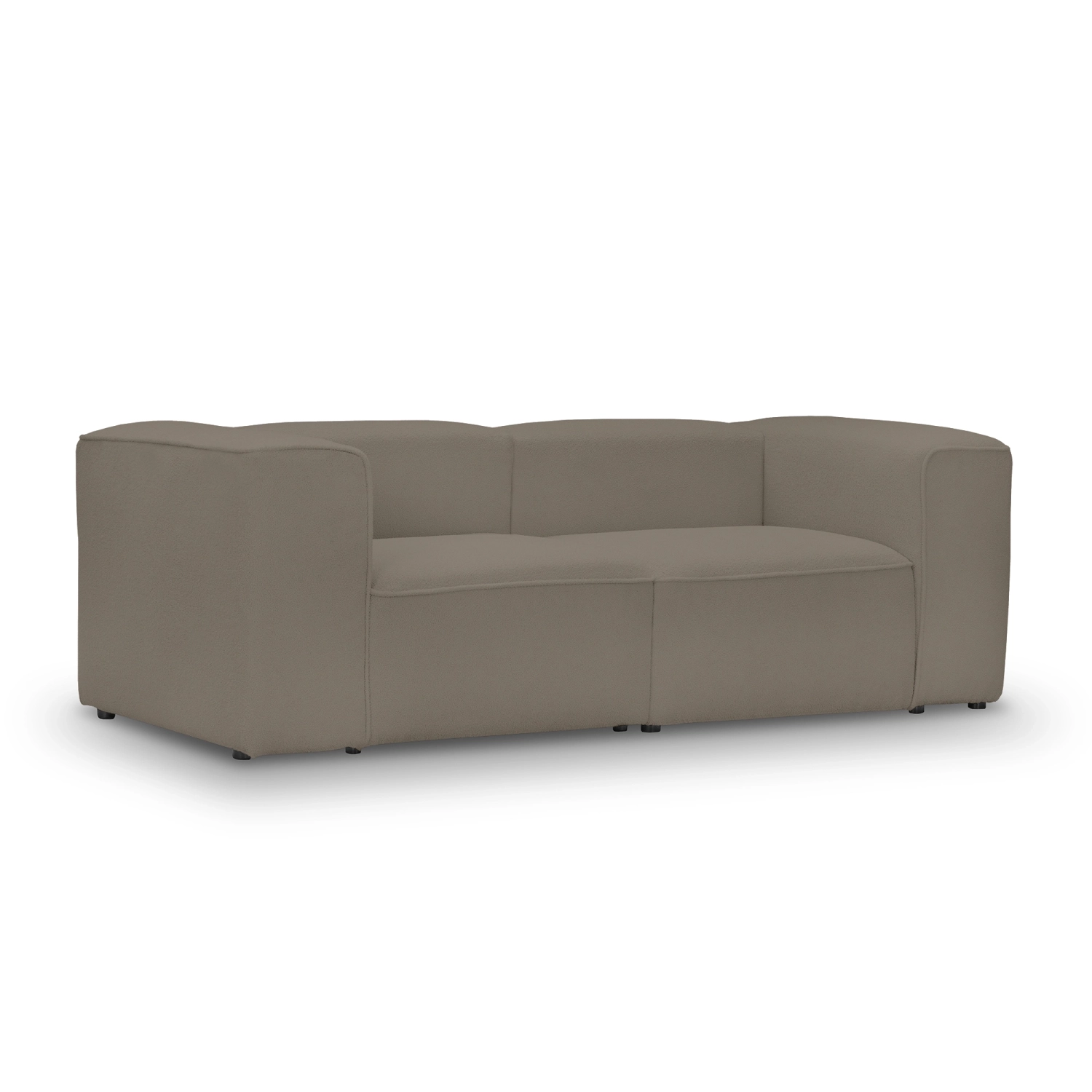 Sofa modułowa 2 osobowa 220x100 cm Luss kawowa boucle I MONONI.PL