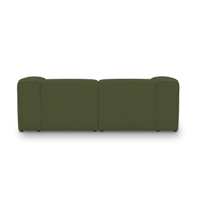 Sofa modułowa 2 osobowa 220x100 cm Luss oliwkowa boucle I MONONI.PL