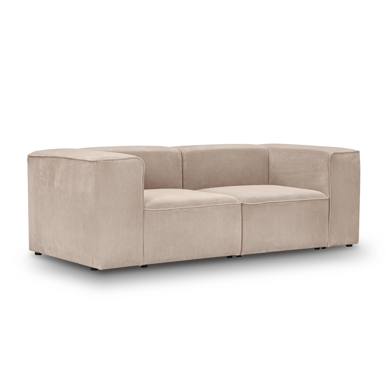 Sofa modułowa 2 osobowa 220x100 cm Luss beżowa sztruks I MONONI.PL