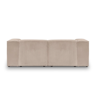 Sofa modułowa 2 osobowa 220x100 cm Luss beżowa sztruks I MONONI.PL
