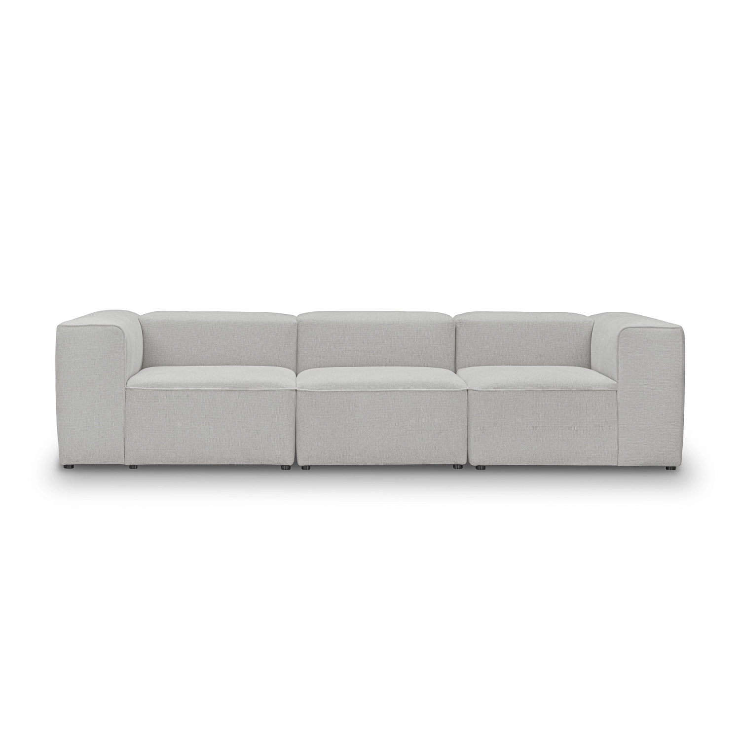 Bequemes 3-Sitzer-Modulsofa 330x100 cm Luss hellgrau I MONONI.PL