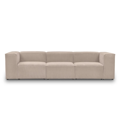 Nowoczesna sofa modułowa 3 osobowa 330x100 cm Luss beżowa I MONONI.PL