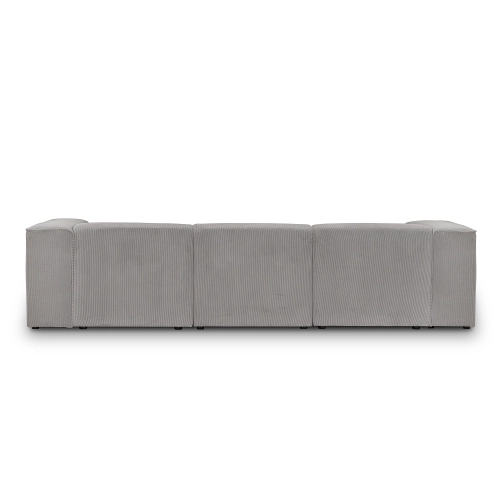 Nowoczesna sofa modułowa 330x100 cm Luss jasnoszara sztruksI MONONI.PL