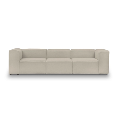 Bequemes modulares Sofa 330x100 cm Luss hellbeige boucle I MONONI.PL