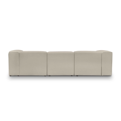 Bequemes modulares Sofa 330x100 cm Luss hellbeige boucle I MONONI.PL