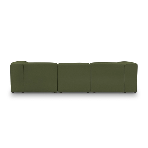 Sofa modułowa 330x100 cm Luss oliwkowa boucle I MONONI.PL