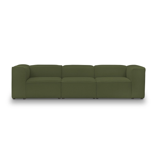 Modulares Sofa 330x100 cm Luss olive boucle I MONONI.PL