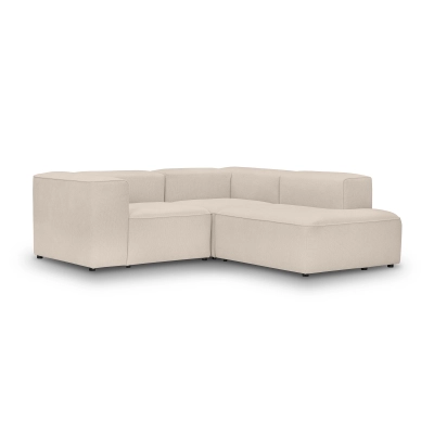 2-Sitzer Schlafsofa 210x210 cm Luss beige Chenille I MONONI.PL