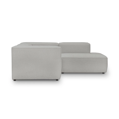 2-Sitzer Schlafsofa 210x210 cm Luss hellgrau Chenille I MONONI.PL