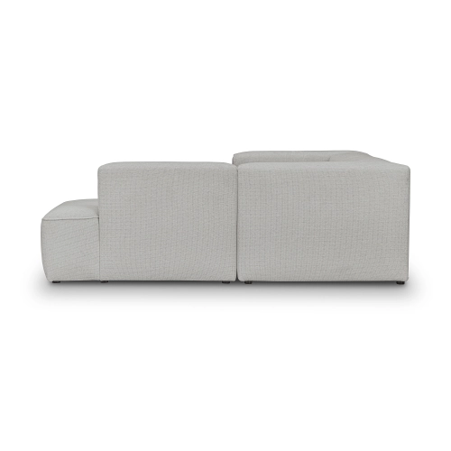 2-Sitzer Schlafsofa 210x210 cm Luss hellgrau Chenille I MONONI.PL