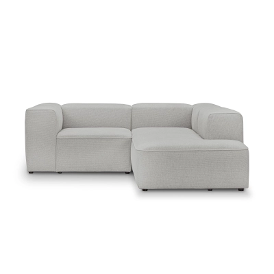 2-Sitzer Schlafsofa 210x210 cm Luss hellgrau Chenille I MONONI.PL
