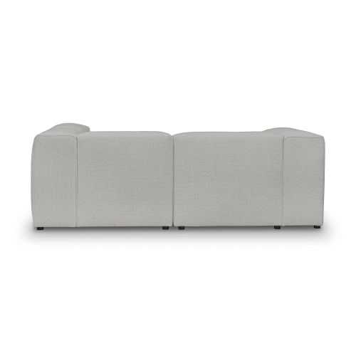 2-Sitzer Schlafsofa 210x210 cm Luss hellgrau Chenille I MONONI.PL