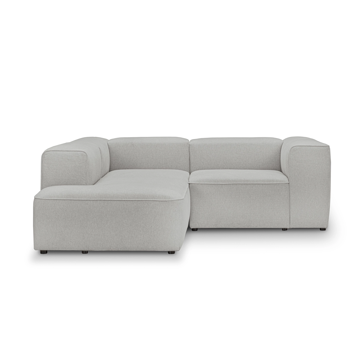 2-Sitzer Schlafsofa 210x210 cm Luss hellgrau Chenille I MONONI.PL