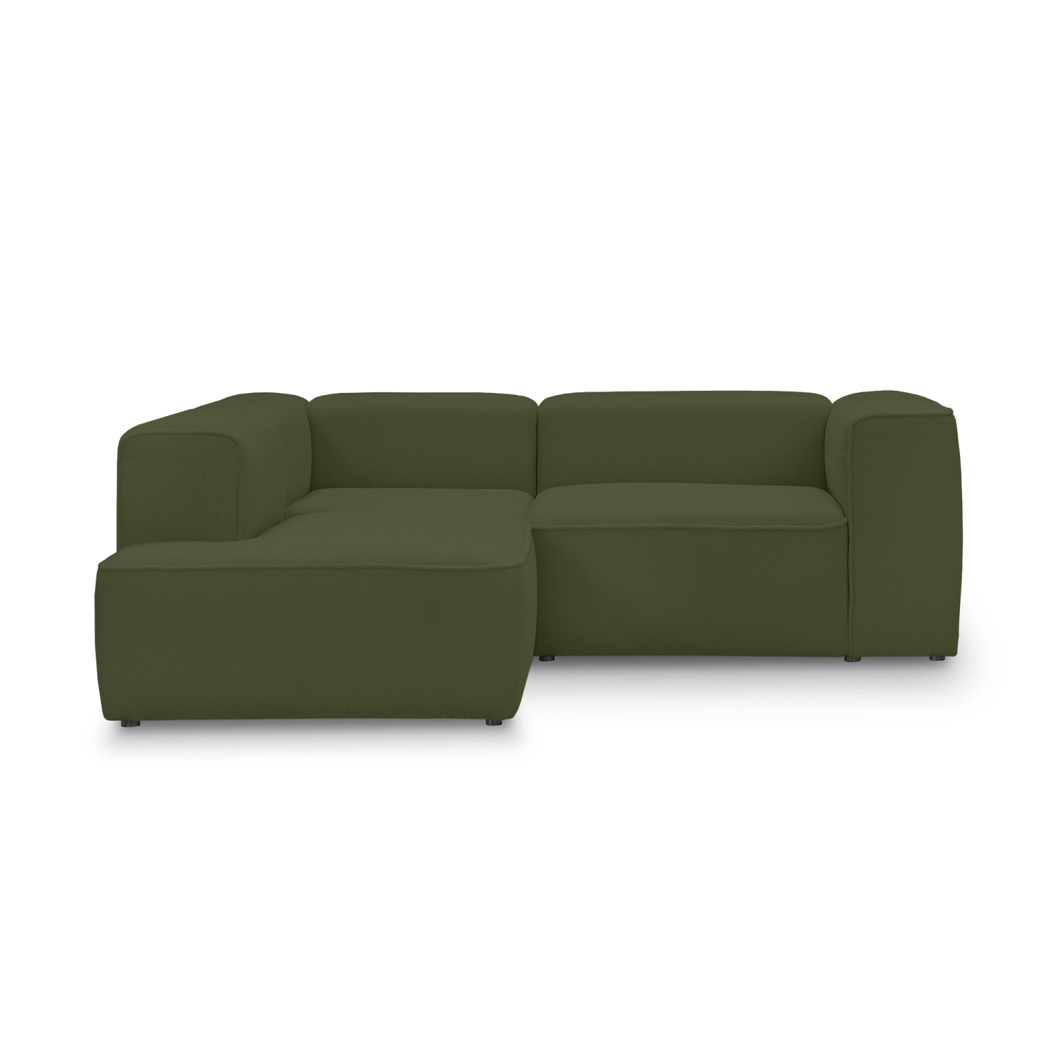 Kleine modulare Ecke 210x210 cm Luss olive boucle I MONONI.PL