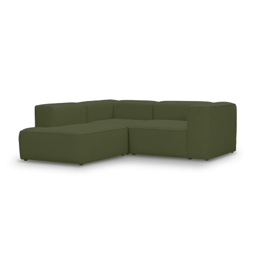 Kleine modulare Ecke 210x210 cm Luss olive boucle I MONONI.PL