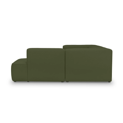 Mały narożnik modułowy 210x210 cm Luss oliwkowy boucle I MONONI.PL