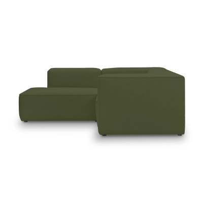 Mały narożnik modułowy 210x210 cm Luss oliwkowy boucle I MONONI.PL