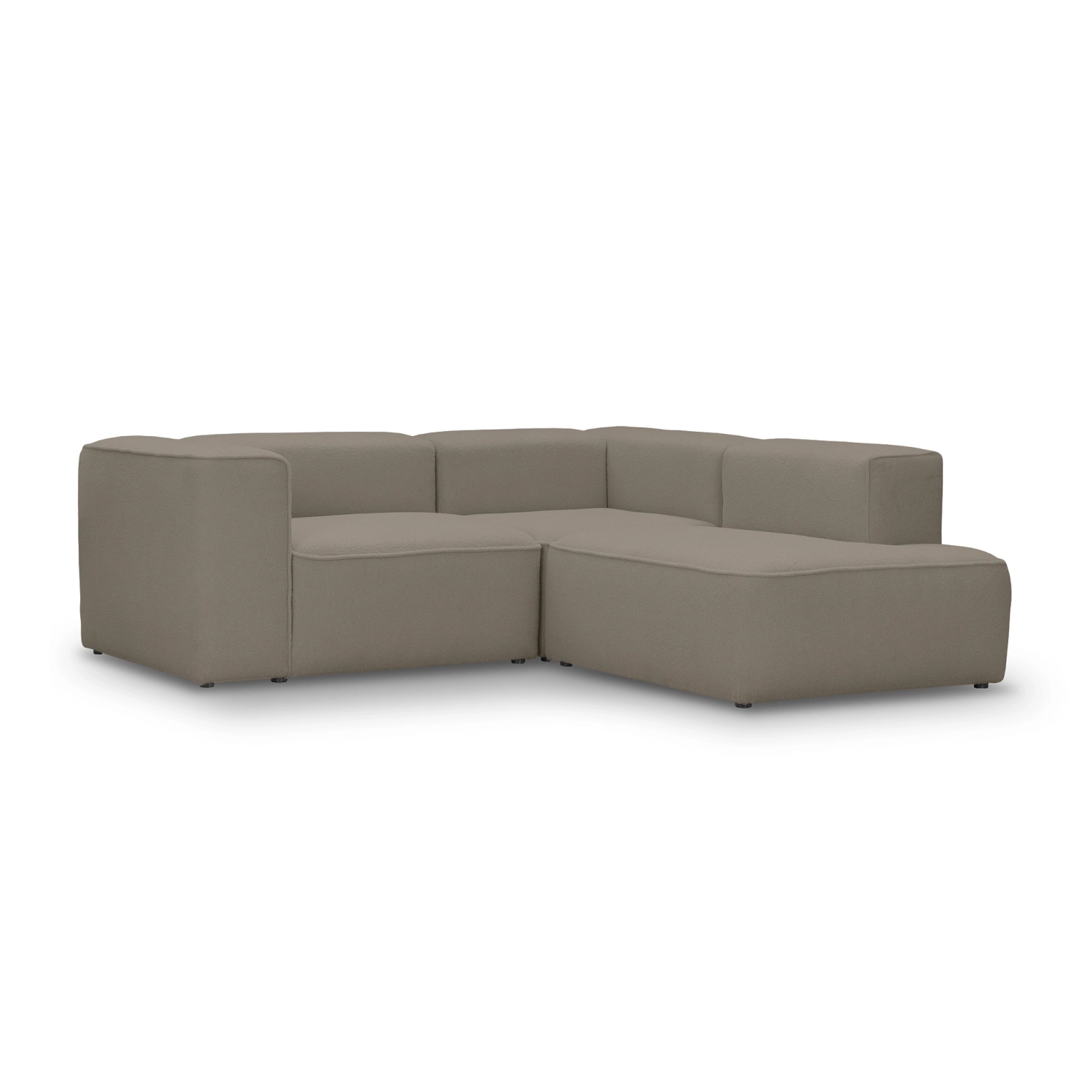 Luss kleines 2-sitziges Ecksofa 210x210 cm, boucle I MONONI.PL