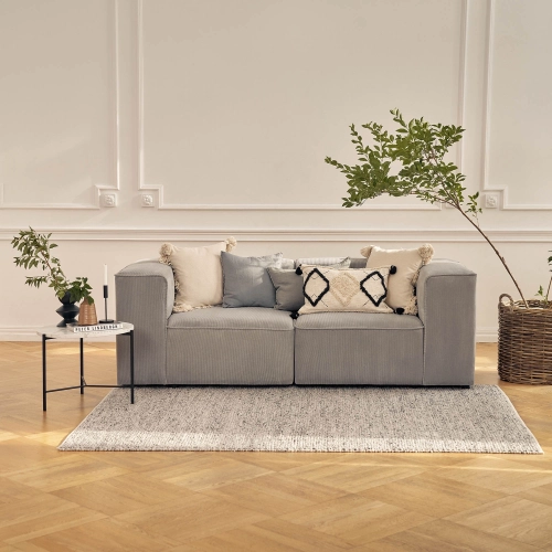 Sofa modułowa 240x100 cm Luss kawowa boucle I MONONI.PL