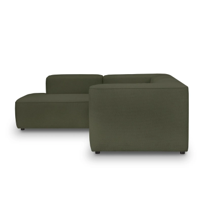 Modulares Ecksofa 290x210 cm Luss olivgrün Chenille I MONONI.PL