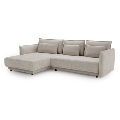 Narożnik 286x187 cm z funkcją spania Lorena plecionka |MONONI.PL