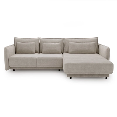 Ecksofa 286x187 cm mit Schlaffunktion Lorena kariert |MONI.PL