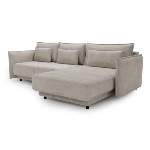 Ecksofa 286x187 cm mit Schlaffunktion Lorena kariert |MONI.PL