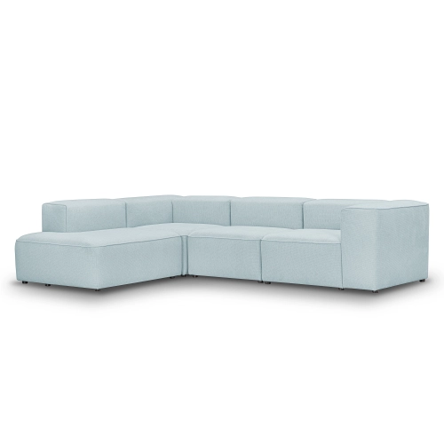 Modulares Ecksofa 290x210 cm Luss hellblau Chenille I MONONI.PL