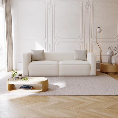 Modernes Sofa mit Schlaffunktion Luss 242x102 beige I MONONI.PL