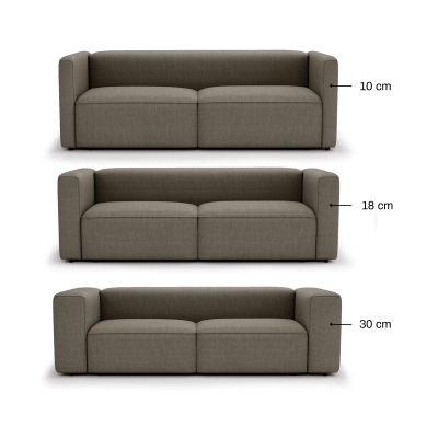 Modernes Sofa mit Schlaffunktion Luss 224x102 Kaffee I MONONI.PL