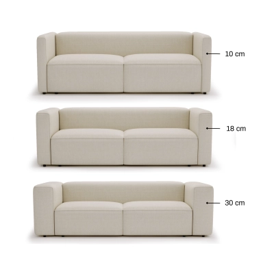 Sofa mit Schlaffunktion Luss 266x102 cm cremebeige I MONONI.PL