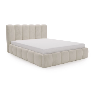 Bett mit Kasten 160x200 Debalo Metallrahmen beige |MONI.PL