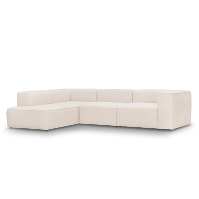 Narożnik modułowy 290x210 cm Luss śmietankowy beż boucle I MONONI.PL