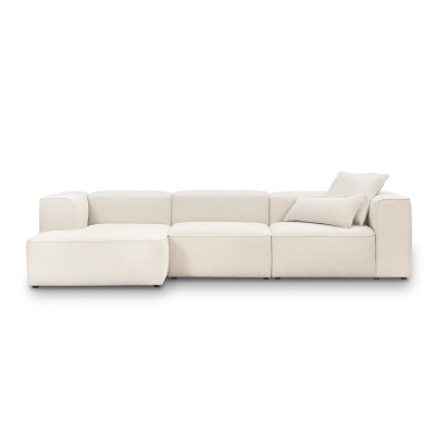 Modulares Ecksofa 290x210 cm Luss creme beige boucle I MONONI.PL