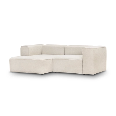 Mały narożnik modułowy 230x160 cm Luss śmietankowy beż | MONONI.PL