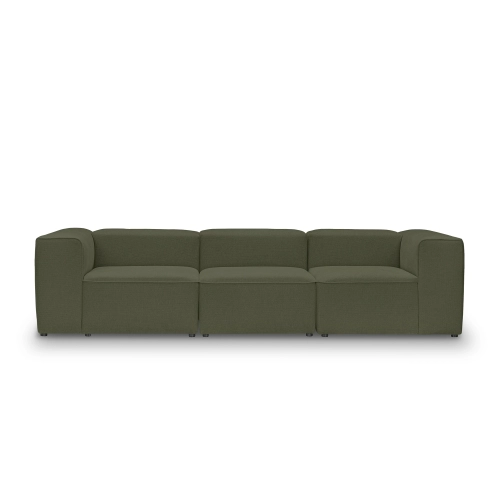 Wygodna sofa modułowa 3 osobowa 330x100 cm Luss oliwkowa I MONONI.PL