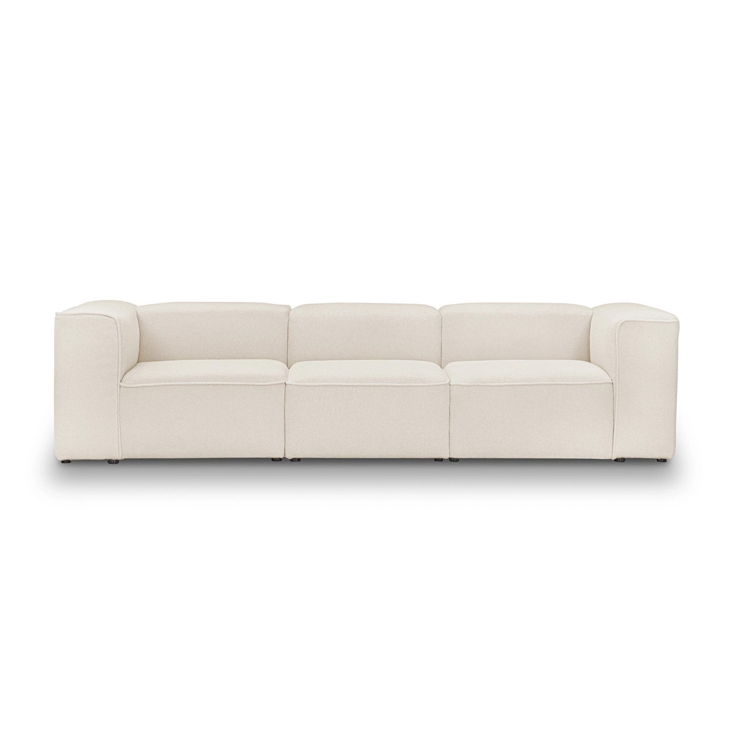 Luss L sofa modułowa 3 osobowa 330x100 cm, tkanina boucle