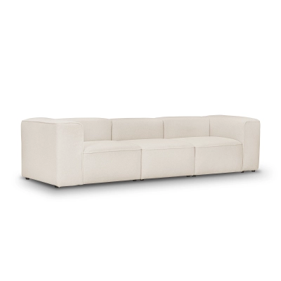 Bequemes modulares Sofa 330x100 cm Luss creme-beige I MONONI.PL