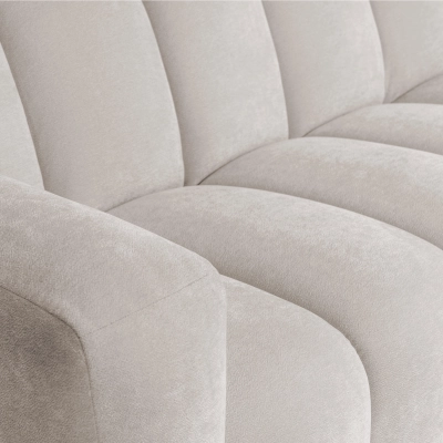 Modulares 5-Sitzer Schlafsofa 302x278 cm Bliss beige Chenille