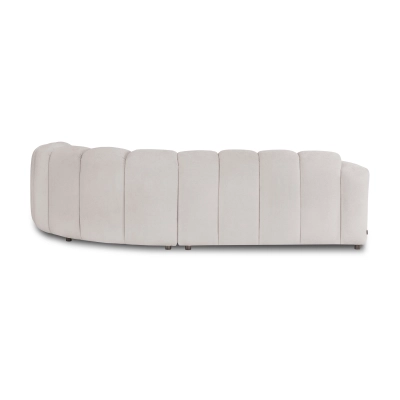 Modulares 5-Sitzer Schlafsofa 302x278 cm Bliss beige Chenille