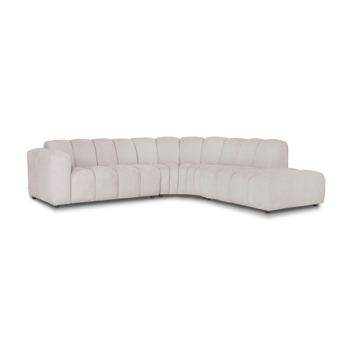 Narożnik modułowy 5 osobowy 302x278 cm Bliss beżowy szenil | MONONI.PL