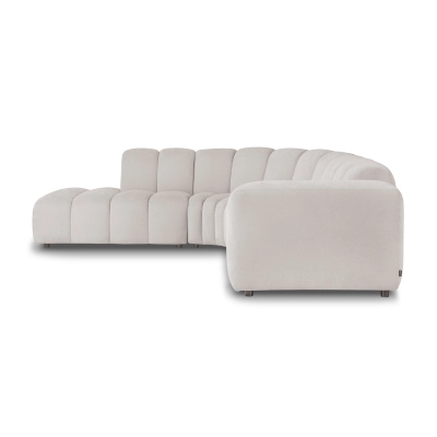 Narożnik modułowy 5 osobowy 302x278 cm Bliss beżowy szenil | MONONI.PL
