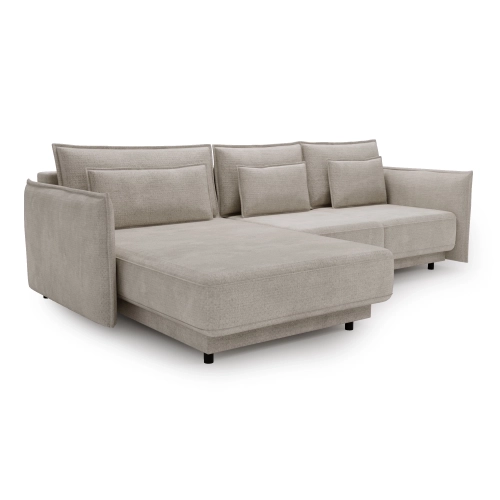 Ecksofa mit Schlaffunktion Lorena 286x187 cm linke Seite