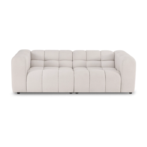 Sofa modułowa Amaris 225x104 cm jasny beż boucle | MONONI.PL
