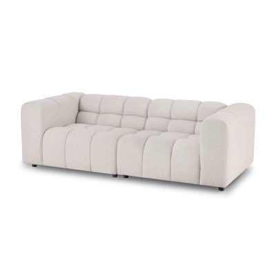 Sofa modułowa Amaris 225x104 cm jasny beż boucle | MONONI.PL