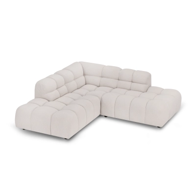 Narożnik modułowy Amaris 221x221 cm jasny beż boucle | MONONI.PL