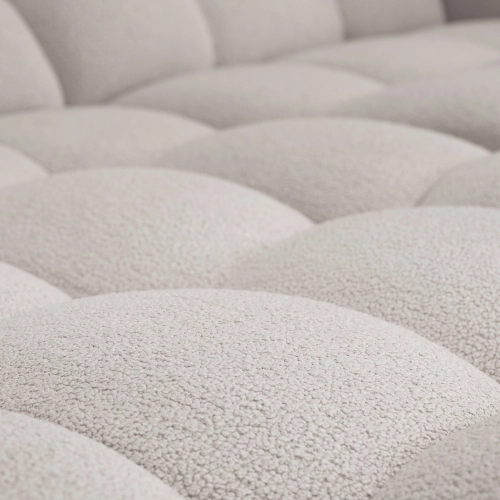 Narożnik modułowy Amaris 221x221 cm jasny beż boucle | MONONI.PL